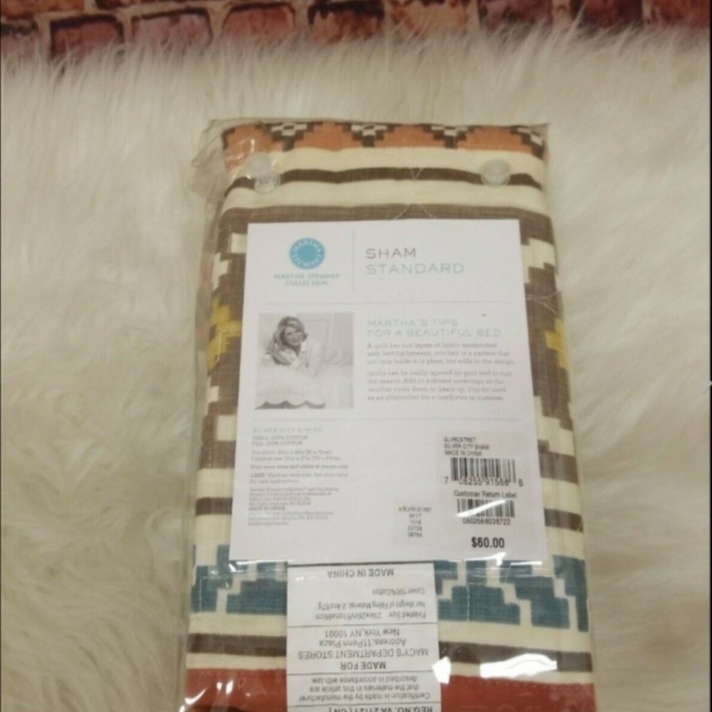 MARTHA STEWART COLLECTION COTTON SILVER CITY STRIP
